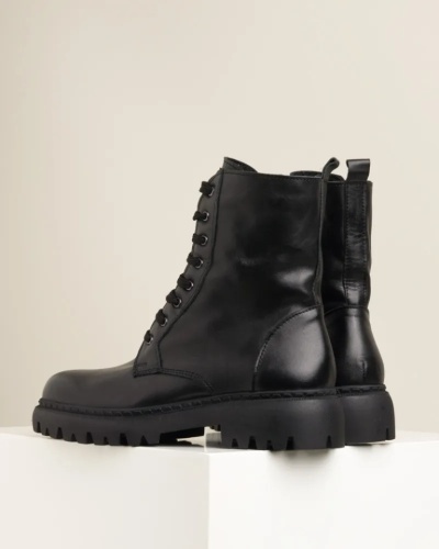 Ženske kožne martinke, crne boje, slika 5