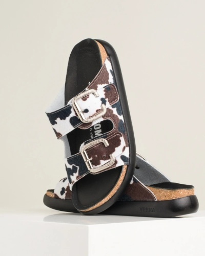 Anatomske klompe od prirodne kože, domaće proizvodnje, animal print, slika 9