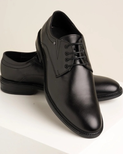 Kožne muške elegantne cipele 3480-01 crne