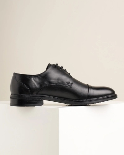 Kožne muške elegantne cipele, crne, slika 6