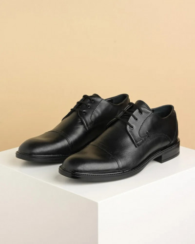 Crne elegantne kožne cipele, slika 1