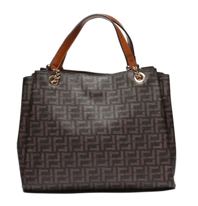 Ženska braon shopper torba T012694