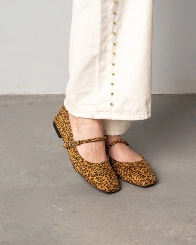 Baletanke sa kaišem preko risa, leopard print, slika 5
