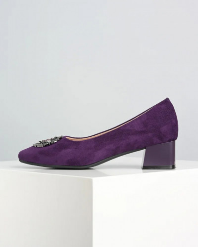 Ljubičaste cipele od velura, brenda Emelie Stranberg, slika 2