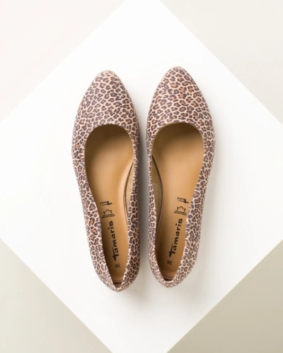 Ženske kožne baletanke brenda Tamaris, leopard print, slika 12