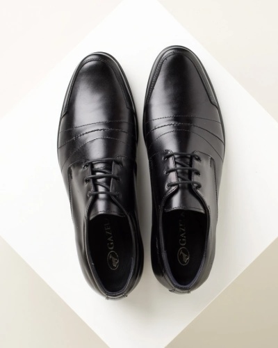 Kožne muške elegantne cipele 3883-01 crne, slika 3