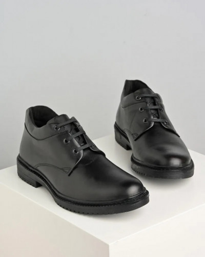 Muške kožne duboke cipele 856-01 crne, slika 4