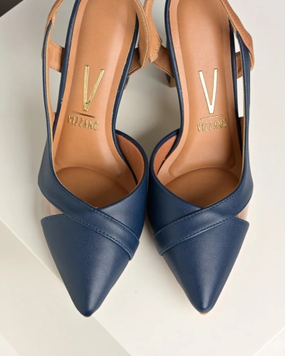 Teget sandalete na deblju štiklu, proizvođača Vizano, slika 8