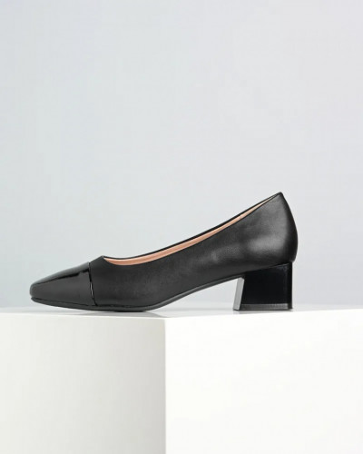 Klasik crne cipele na blok petu, slika 3
