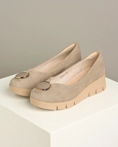 Ženske cipele na ortoped petu C9009 khaki boja