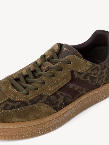 Ženske maslinaste kožne patike sa leopard printom, Tamaris, slika 7