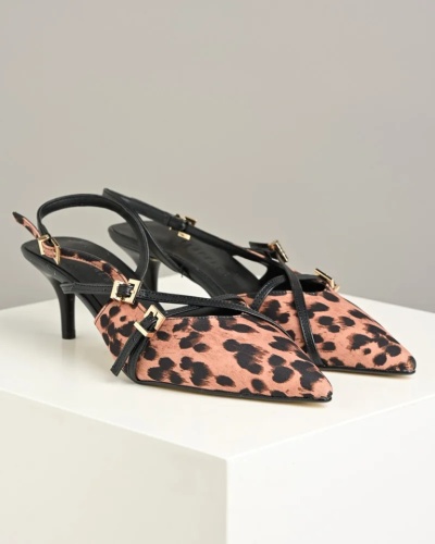 Ženske sandalete na štiklu, leopard print, slika 7