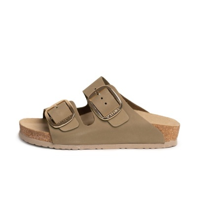 Anatomske kožne papuče Tara 410 khaki