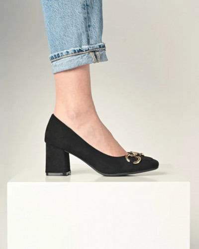 Ženske cipele od crnog velura, slika 5