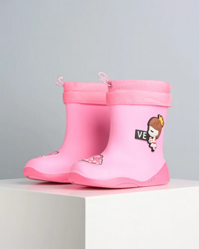 Roze gumene čizmice za devojčice, slika 1