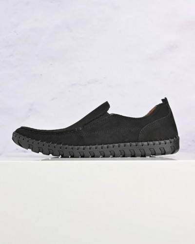 Crne kožne cipele na navlačenje, slika 5
