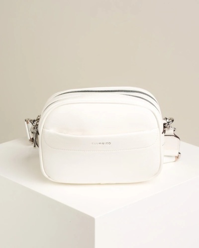 Ženska crossbody torbica T012623 bela