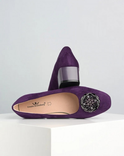Ljubičaste cipele od velura, brenda Emelie Stranberg, slika 3