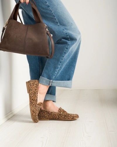 Ženske kožne mokasine brenda Tamaris, leopard print, slika 4