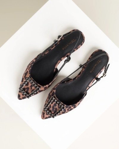 Ženske ravne sandalete u špic, leopard print, brend Tamaris, slika 11