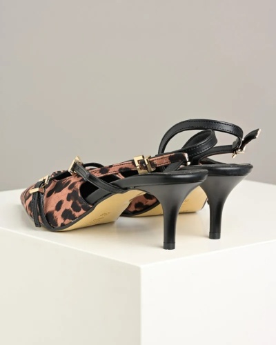 Ženske sandalete na štiklu, leopard print, slika 8