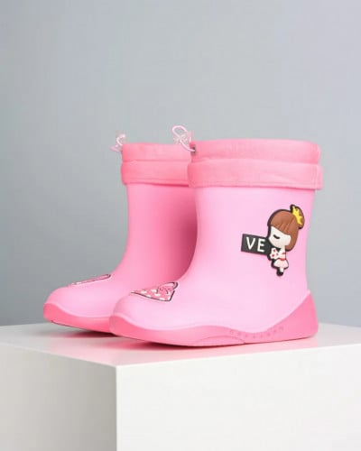 Pink gumene čizmice za devojčice, slika 2