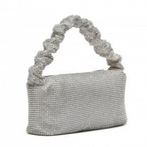 Elegantna torbica sa cirkonima T022436 srebrna