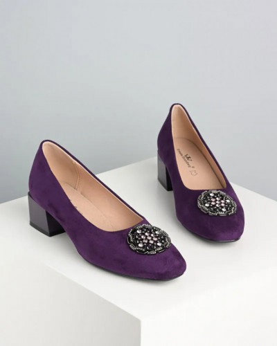 Ljubičaste cipele od velura, brenda Emelie Stranberg, slika 4