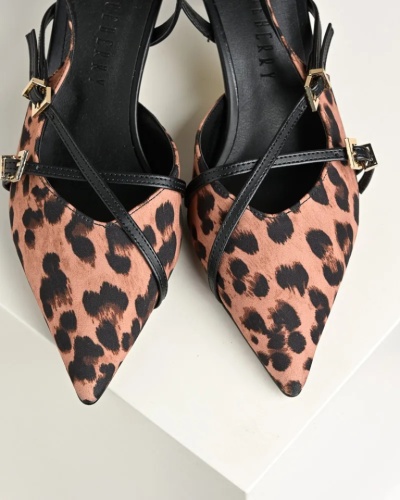 Ženske sandalete na štiklu, leopard print, slika 9