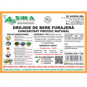 Drojdie de bere 1 kg agsira
