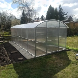 Sera Gardener 3x6 m din policarbonat – Sera de gradina cu structura metalica rezistenta - Img 3