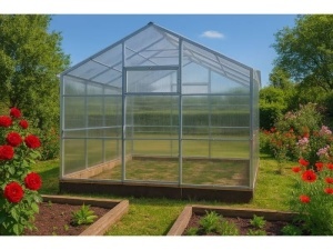 Sera Victoria Line 3x6m, otel galvanizat 40x20 mm si policarbonat 4 mm