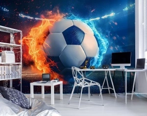 Fire Ball Wall Mural for kids- 15348 - Img 3