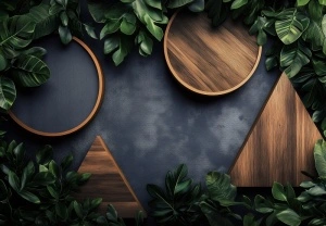 Geometric Abstraction Photo Wallpaper - 15367 - Img 1