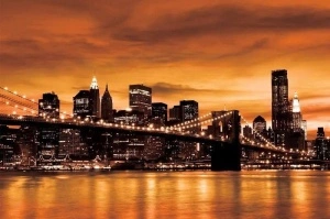 New York city at sunset - 228