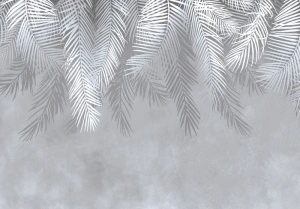 Abstract wallpaper with palm leaves - 14006