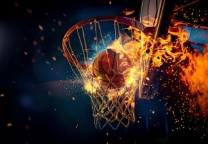 Basketball Wall Mural for kids- 15349