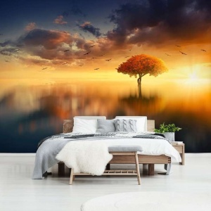 Enchanted tree in the middle of a lake wallpaper - 13003 - Img 3