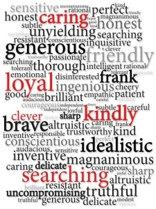 good vibration words, positive words wall mural - 2457A