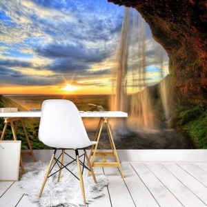 Gorgeous waterfall and sunrise in the background- 13056 - Img 2