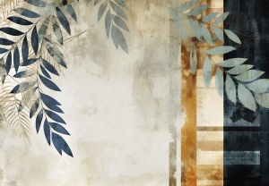 Leaves structure Wall Mural - 14879 - Img 1