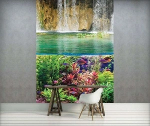 Underwater life and colored fish wall mural - 3226A - Img 2