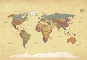 A map of the worlds wall mural - 10973 - Img 1