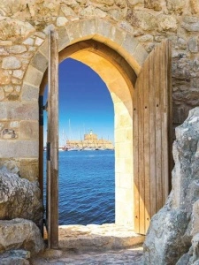 Door to the beach wall mural - 2131A