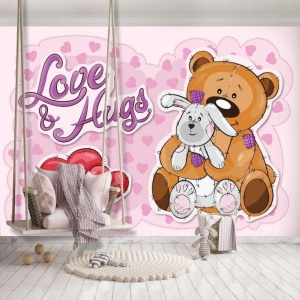 Love and hugs wall mural - 12801 - Img 3