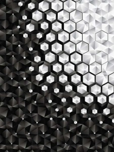 Minimalist wallpaper in black and white - 10684A