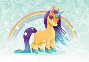 Unicorn wall mural - 13884