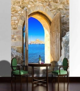 Door to the beach wall mural - 2131A - Img 2