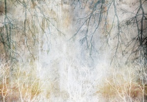 Imitation Concrete Rust Branches Wall Mural - 14563 - Img 1