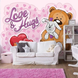Love and hugs wall mural - 12801 - Img 4